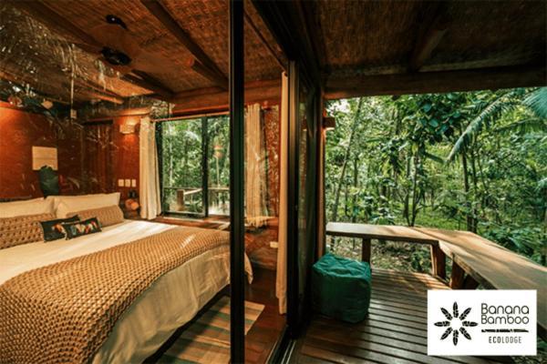 Banana Bamboo Ecolodge Ubatumirim Exterior foto